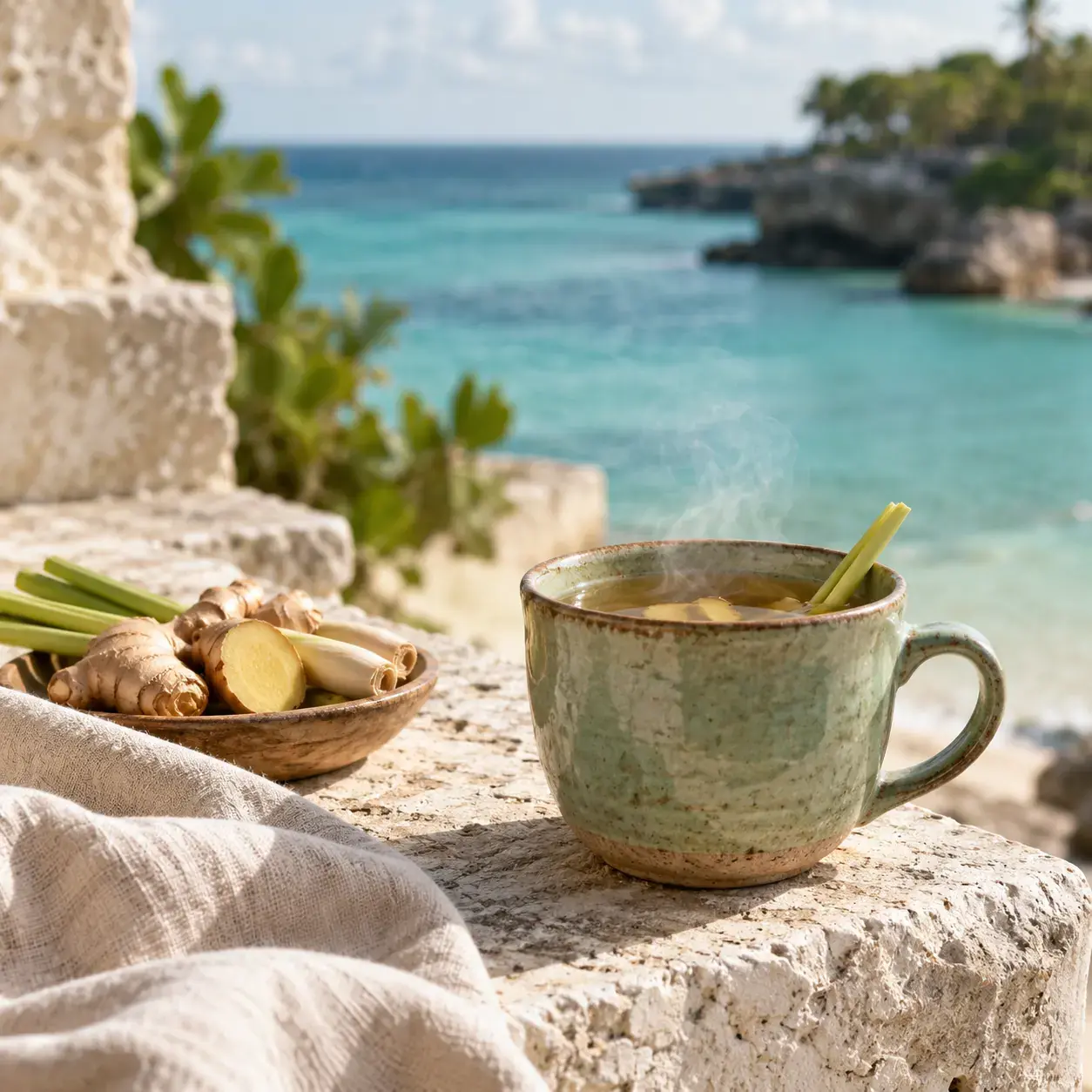 A cup of herbal tea